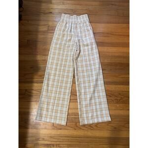 Trendy Streetwear COLLUSION Check Wide-Leg Pants Size 2R